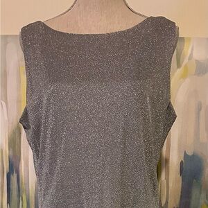 Arianna by Rachel Kaye gown size 16 one zipper covered by the cape style top